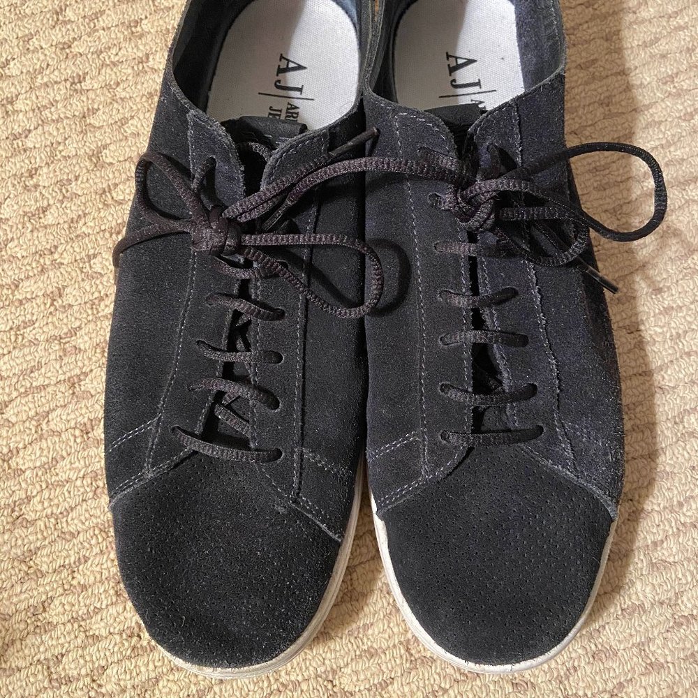 Armani Jeans Men’s Navy Blue Suede Tennis Shoes